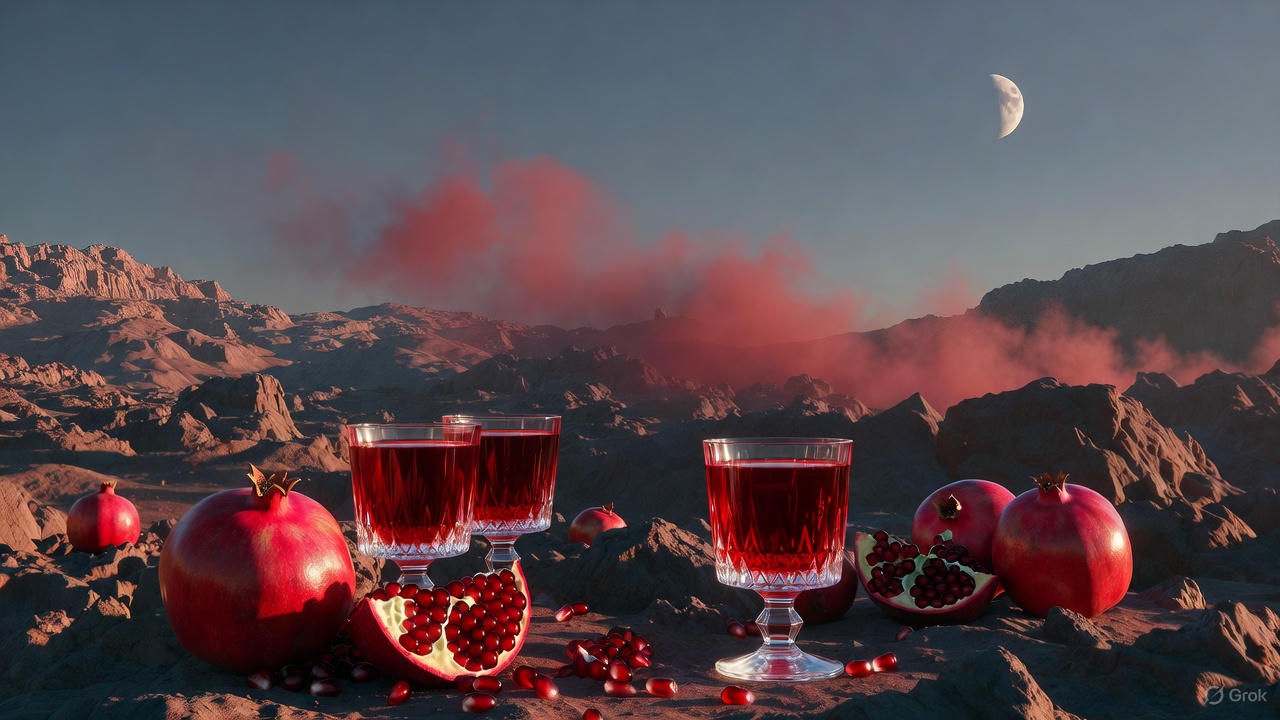 ابمیوه انار برای کاهش منافذ باز پوست