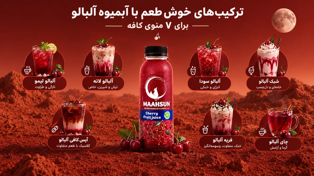 ترکیبهای خوشطعم با آبمیوه آلبالو برای ۷ منوی کافه